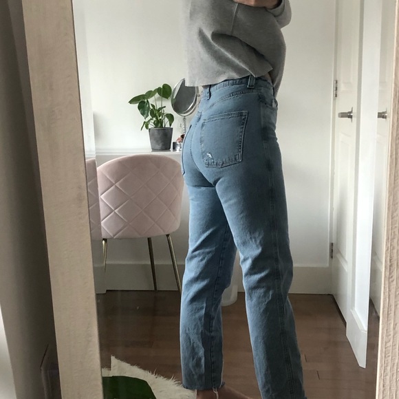 Zara high waisted straight leg jeans - Picture 8 of 8
